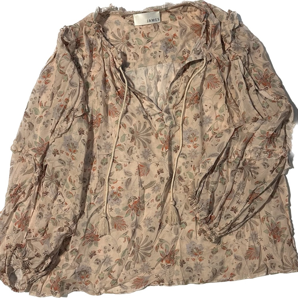 Gently worn James pale pink blouse